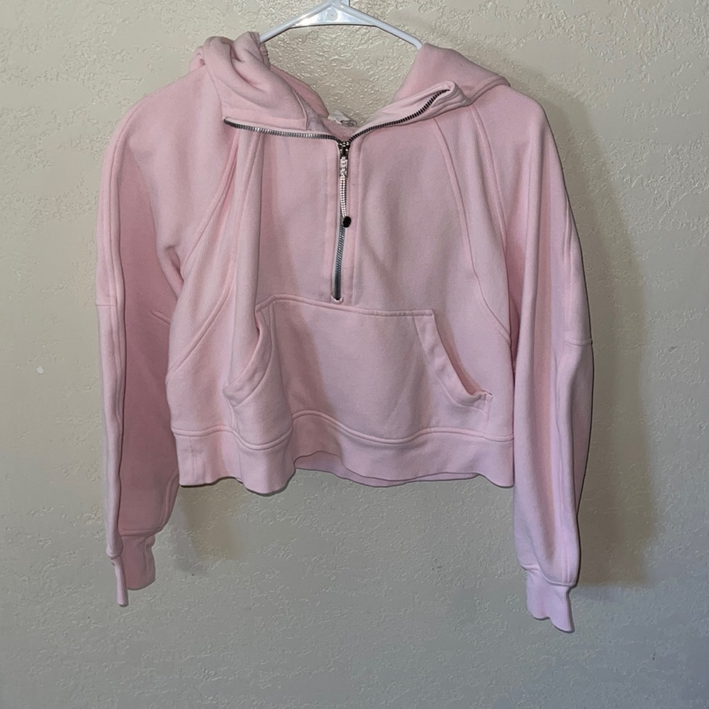 Lululemon Strawberry Milkshake half zip scuba size XS/S